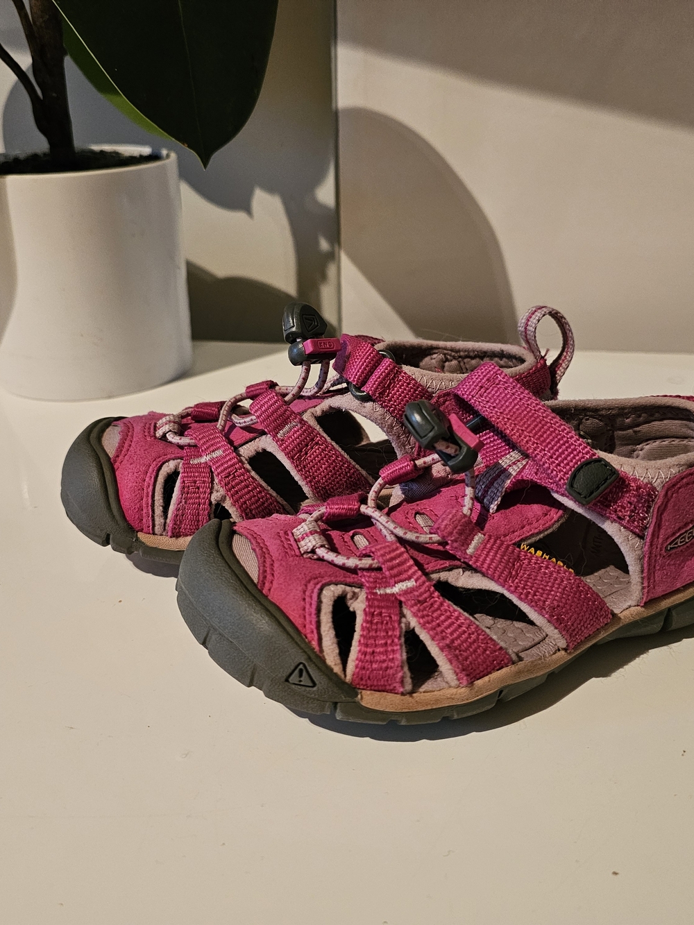 Keen Pink Closed-Toe Kids Active Sandals